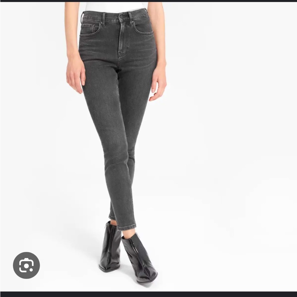 Everlane Charcoal Mid Rise Skinny Ankle Jeans 26